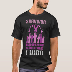 Alzheimerx27s survivor I stood Strong I fought har T-Shirt