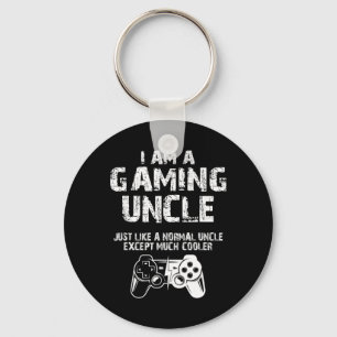 Am A Gaming Uncle Funny Video Gamer Cute Video Gam Key Ring