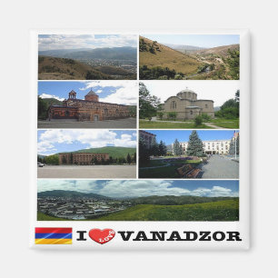 AM - Armenia - Vanadzor - I Love - Collage Magnet