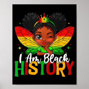 Am black history kids girls womens black history poster