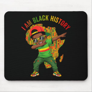 Am black history month african american kids boys mouse pad
