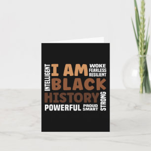 Am Black History Strong-proud Black History Month  Card