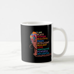 Am Black Woman African American Gift Black History Coffee Mug