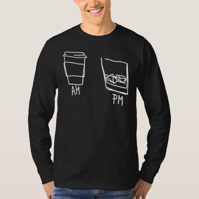 AM Coffee PM Win 22 T-Shirt (Front)