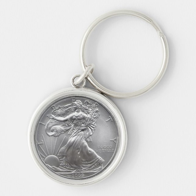 Am Eagle Coin Design  Keychain (Front)