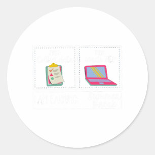 Am Earning Summer Break Teacher Last Day Of School Classic Round Sticker