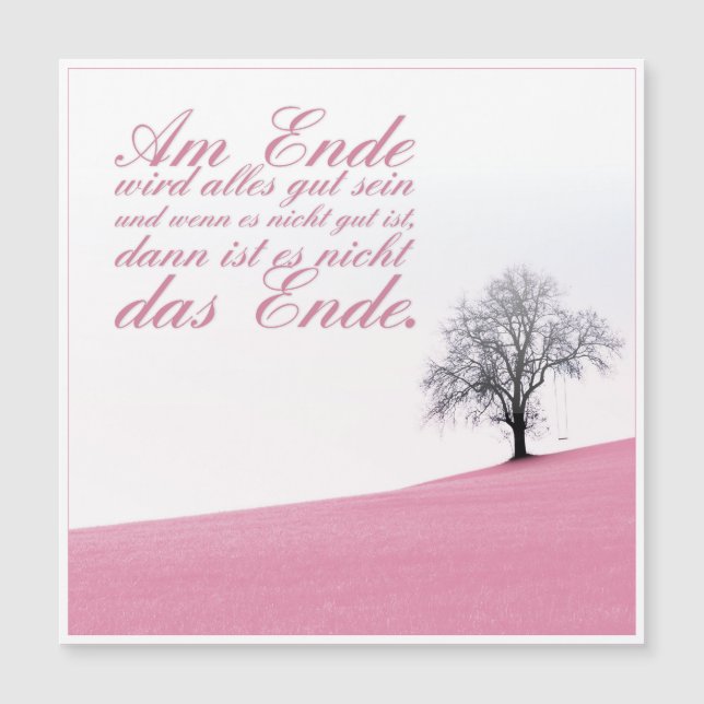 Am Ende wird alles gut sein (Front)