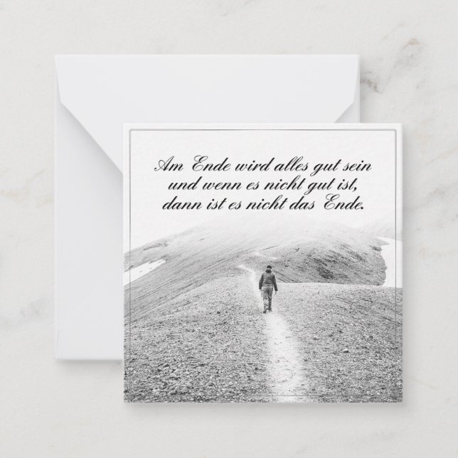 Am Ende wird alles gut sein Card (Front)