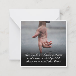 Am Ende wird alles gut sein Card