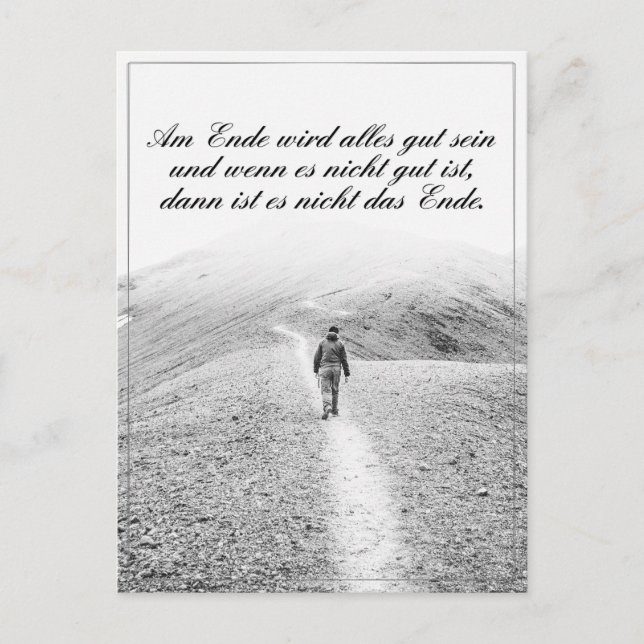 Am Ende wird alles gut sein Holiday Postcard (Front)