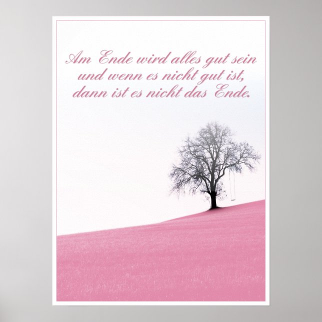 Am Ende wird alles gut sein Poster (Front)