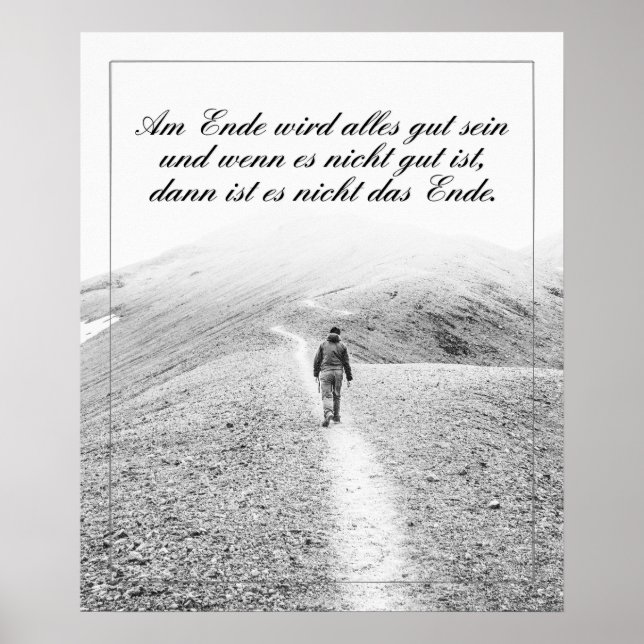 Am Ende wird alles gut sein Poster (Front)