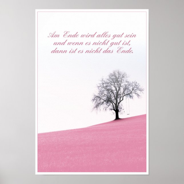 Am Ende wird alles gut sein Poster (Front)