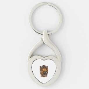Am Firefighter Pitbull Dog Gas Mask Shield Key Ring