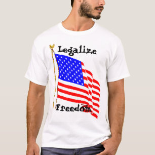 AM Flag PNG, Legalise Freedom T-Shirt