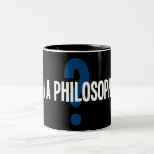 Am I A Philosopher Two-Tone Coffee Mug