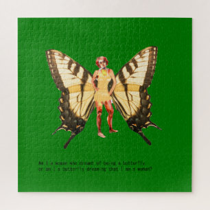  Am I a woman who dreamt of being a butterfly? Jigsaw Puzzle
