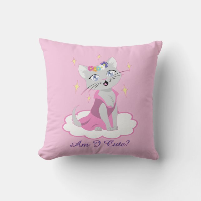 Am I Cute? Cushion (Front)