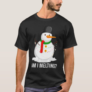 Am I Melting  Snowman Melting In Spring Spring T-Shirt