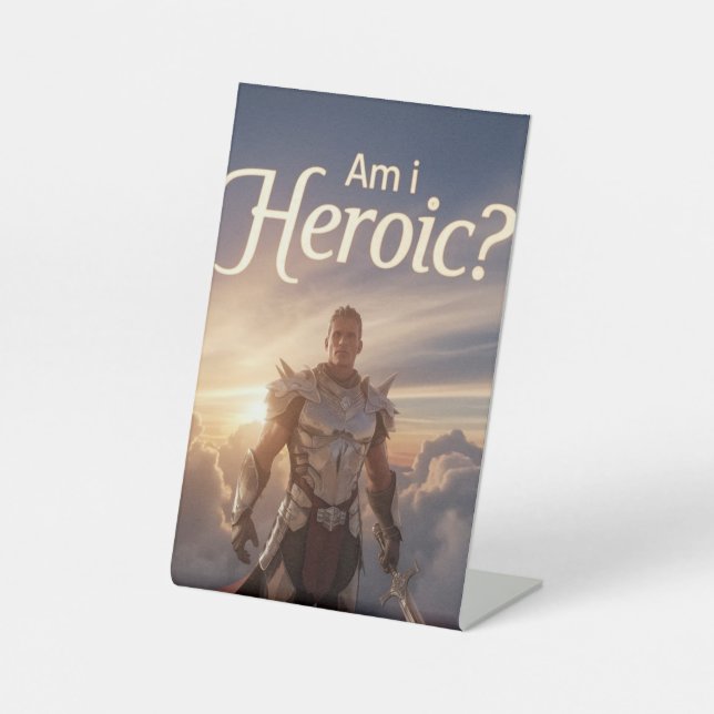 Am I? Pedestal Sign (Front)