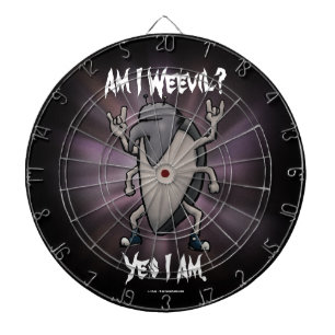 Am I Weevil Heavy Metal Cartoon Dartboard