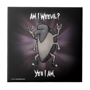 Am I Weevil Heavy Metal Cartoon Tile