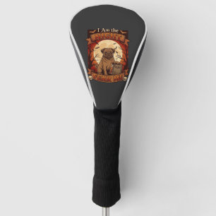 Am Night Fear Me Halloween Pug Moon Tombstone Golf Head Cover