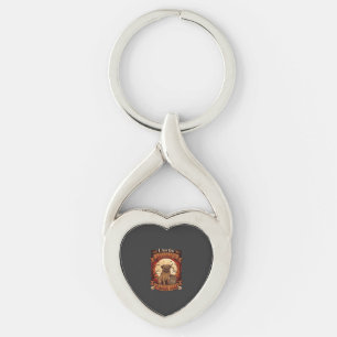 Am Night Fear Me Halloween Pug Moon Tombstone Key Ring