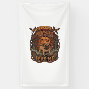 Am Night Fear Me Pug Halloween Moon_1 Banner