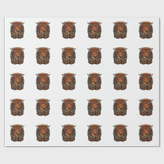 Am Night Fear Me Pug Halloween Moon_1 Wrapping Paper