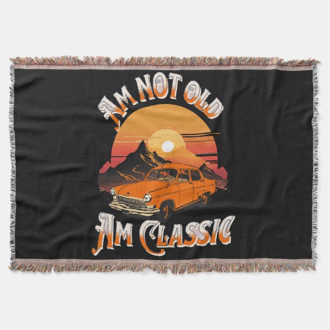am not old am classic throw blanket (Front)