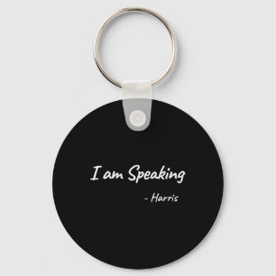 Am Speaking Kamala Harris For President 2024 Democ Key Ring