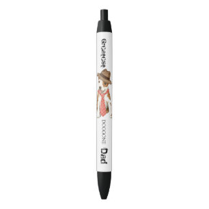 Am Staff Dad Black Ink Pen
