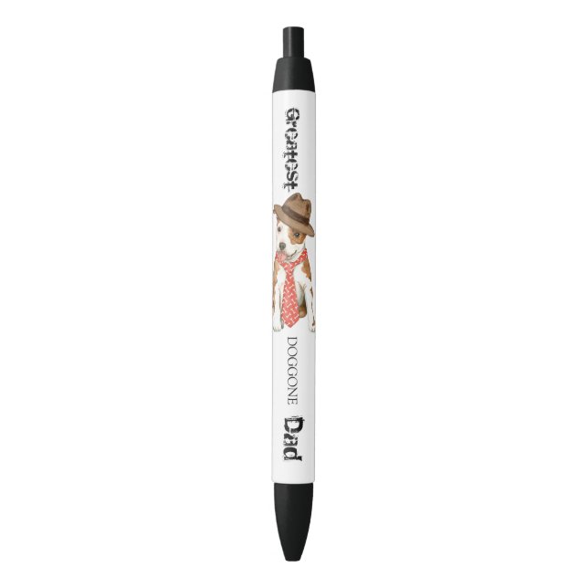 Am Staff Dad Black Ink Pen (Front Vertical)