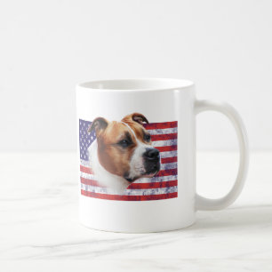 Am Staff USA grunge flag // TASSE CUP