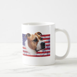 Am Staff USA grunge flag // TASSE CUP