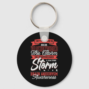 Am The Storm Brain Aneurysm Awareness Support Grap Key Ring