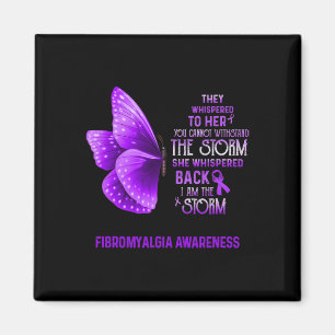 Am The Storm Fibromyalgia Awareness Butterfly  Magnet