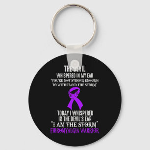 Am The Storm Fibromyalgia Awareness Warrior  Key Ring