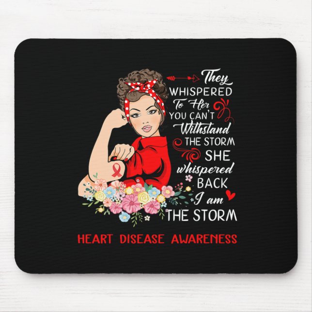 Am The Storm Heart Disease Awareness  Mouse Pad (Front)