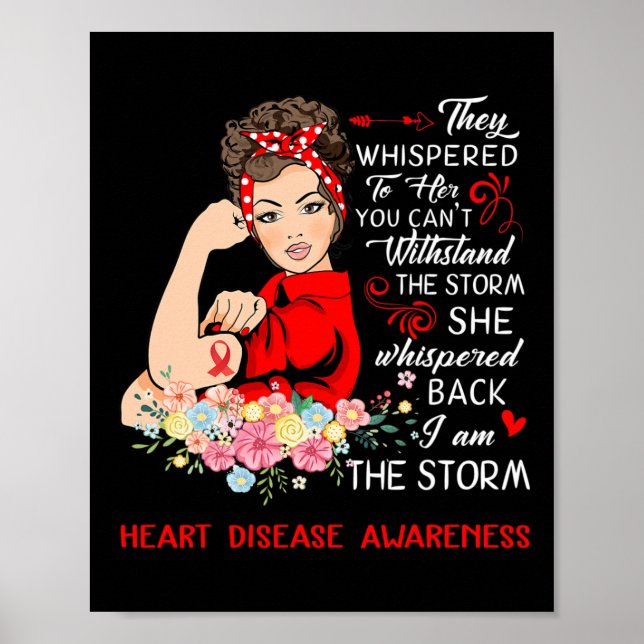 Am The Storm Heart Disease Awareness  Poster (Front)
