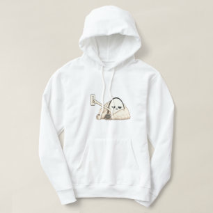 AM Turning Off Lights - Cute Tired Night Owl Chara Hoodie