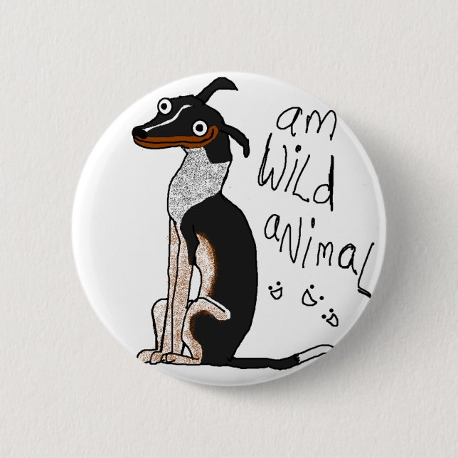 Am Wild Animal 6 Cm Round Badge (Front)