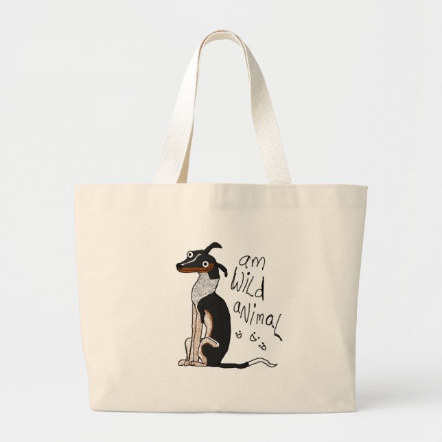 Am Wild Animal Large Tote Bag (Front)