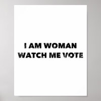 Am Woman Watch Me Vote Vintage Distressed 