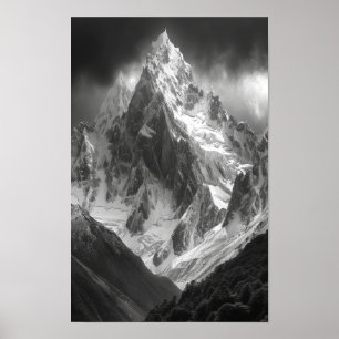 Ama Dablam Peak Top View AI Art Poster