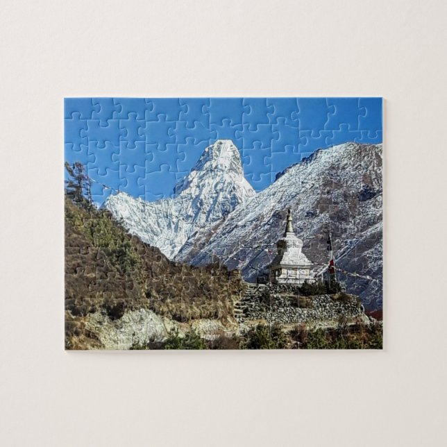 Ama Dablam, Sagarmatha, Everest trail views /Nepal Jigsaw Puzzle (Horizontal)