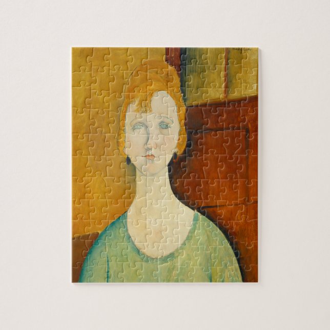 Amadeo modigliani Fine Art painting woman eyes Jigsaw Puzzle (Vertical)