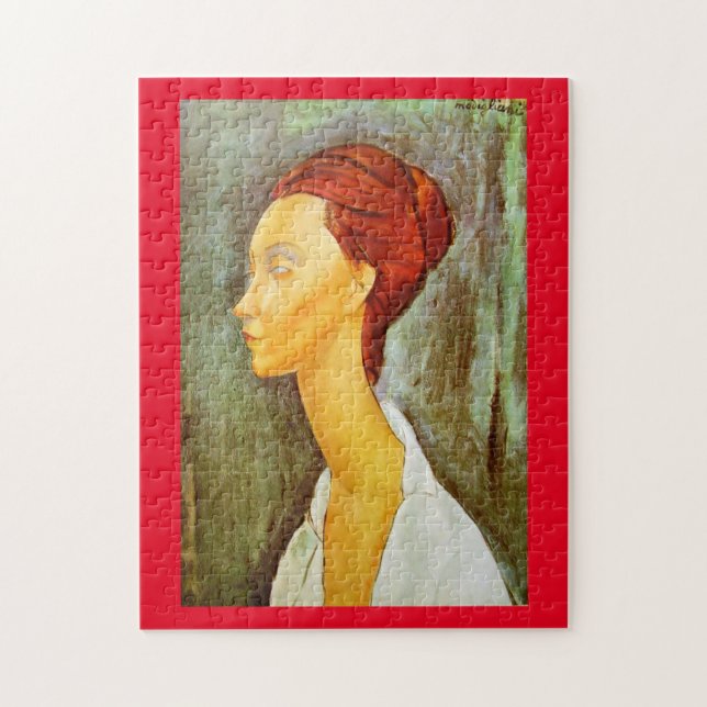 Amadeo Modigliani Portrait of Lunia Czechowska Jigsaw Puzzle (Vertical)