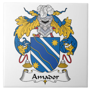 Amador Family Crest Ceramic Tile